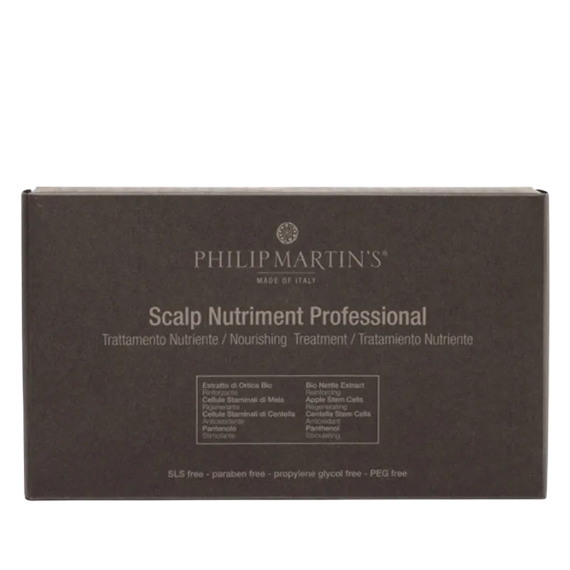 Лосьон для кожи головы против выпадения волос  Philip Martin's Scalp Nutriment Professional 12 fluids 12*7мл