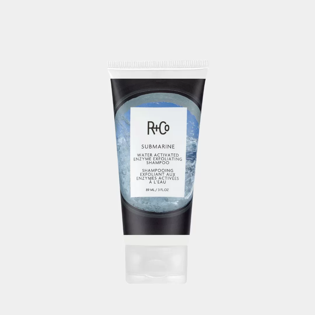 R+Co submarine water activated enzyme exfoliating shampoo
