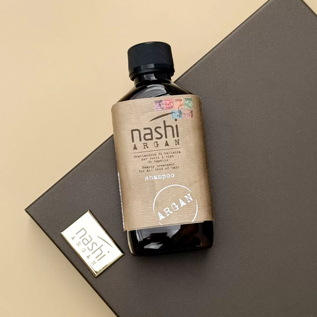 НАБОР ДЛЯ ОЧИЩЕНИЯ ВОЛОС И КОЖИ ГОЛОВЫ ДЛЯ ВСЕХ ТИПОВ ВОЛОС NASHI ARGAN 200 мл