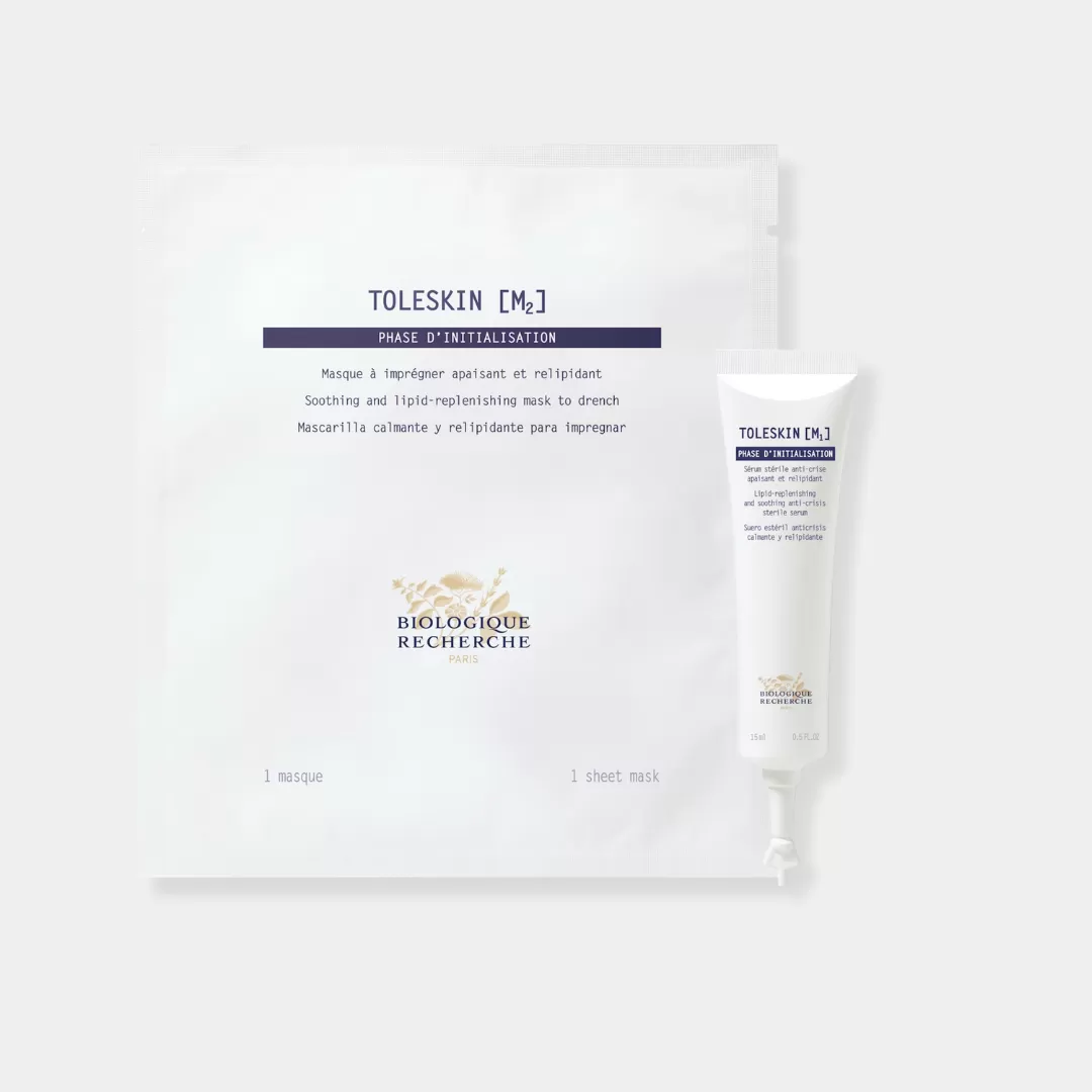 Toleskin [M] Успокаивающая и восполняющая липиды стерильная маска и сыворотка
