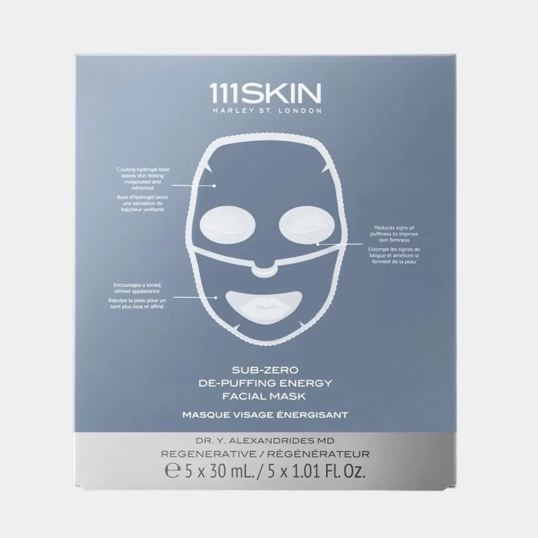 Тонизирующая противоотечная маска для лица 111SKIN Sub Zero De-Puffing Energy Mask 5шт
