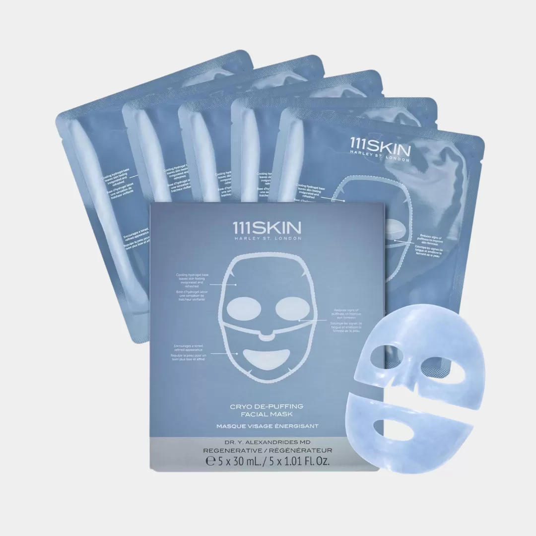 Тонизирующая противоотечная маска для лица 111SKIN Sub Zero De-Puffing Energy Mask 5шт