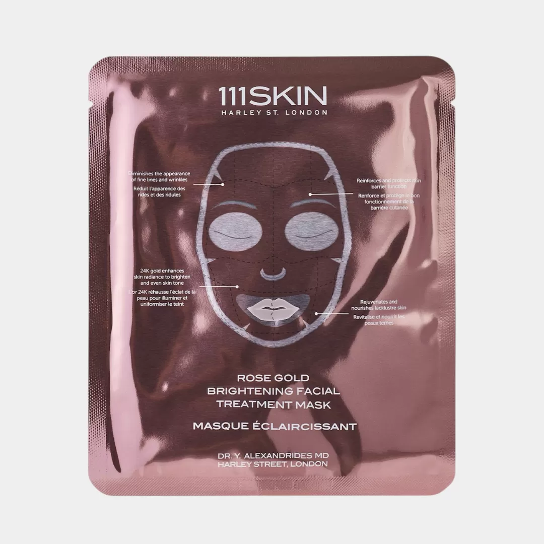 Маска для сияния кожи лица 111SKIN Rose Gold Brightening Facial Treatment Mask 1шт