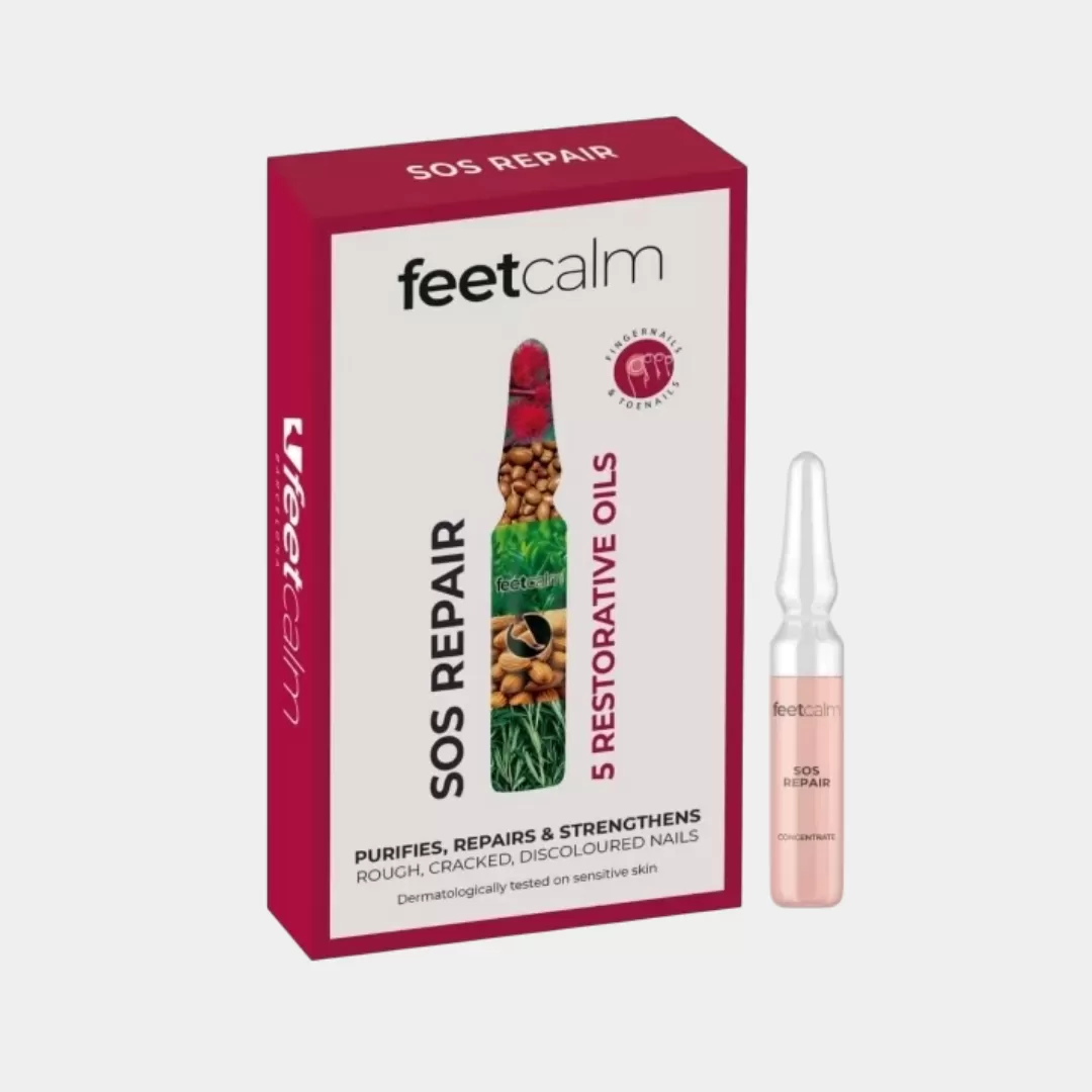 Набор концентратов против грибка для кожи и ногтей Feetcalm SOS Repair Concentrate, 7 шт по 2 мл